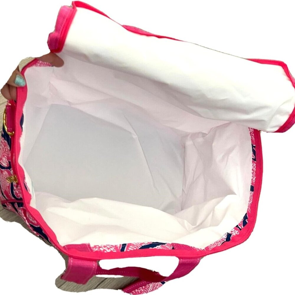 Lilly Pulitzer Beach Pink & Blue Cooler, NWT - Picture 6 of 6